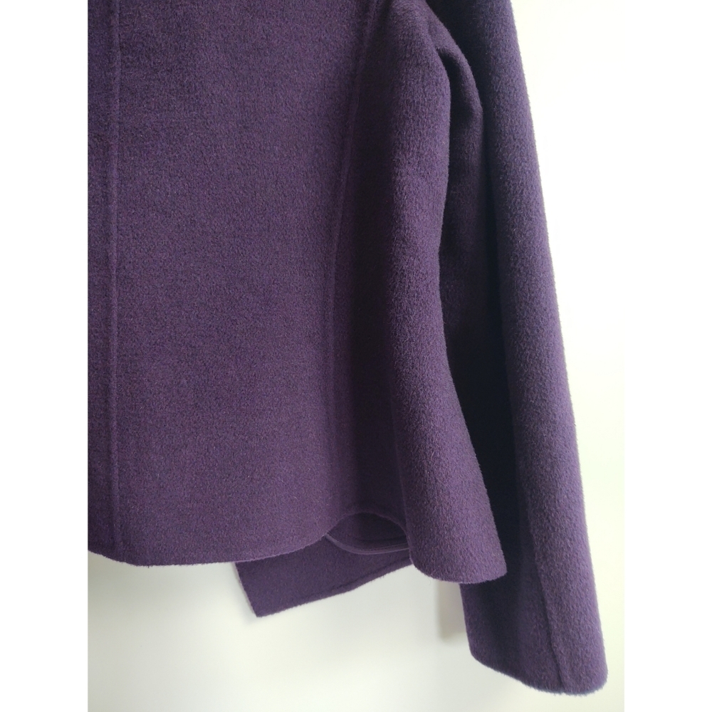 Charter Club Side Button Purple Wool Jacket Size 6 - Picture 5 of 8